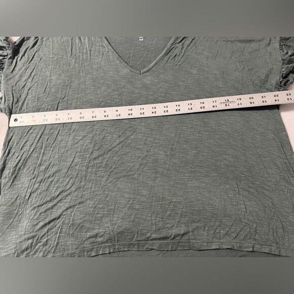 Loft Flutter Sleeve Top Green Size XS - Picture 5 of 5